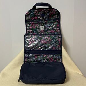 💐 Dabney Lee Hanging Toiletries Bag Navy/Floral